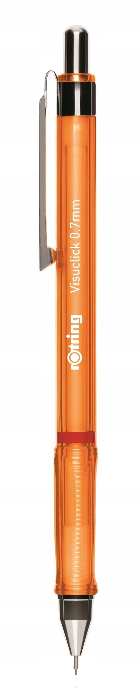 rOtring Visuclick Mechanical Pencil | 0.7 mm | 2B Lead | Lively Orange Barrel | 12 Count