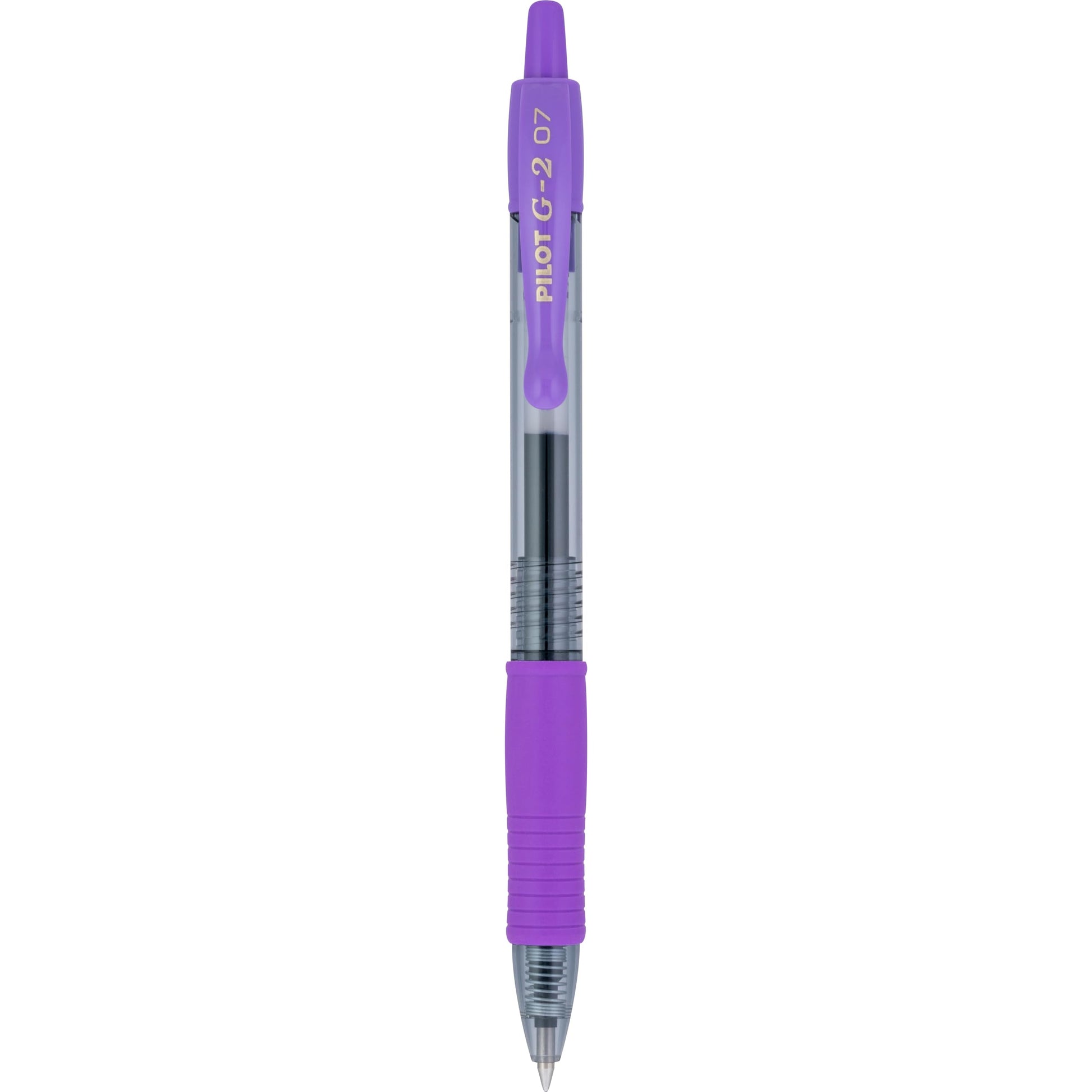 PILOT G2 Premium Refillable and Retractable Rolling Ball Gel Pens, Fine Point, Purple Ink, 12-Pack