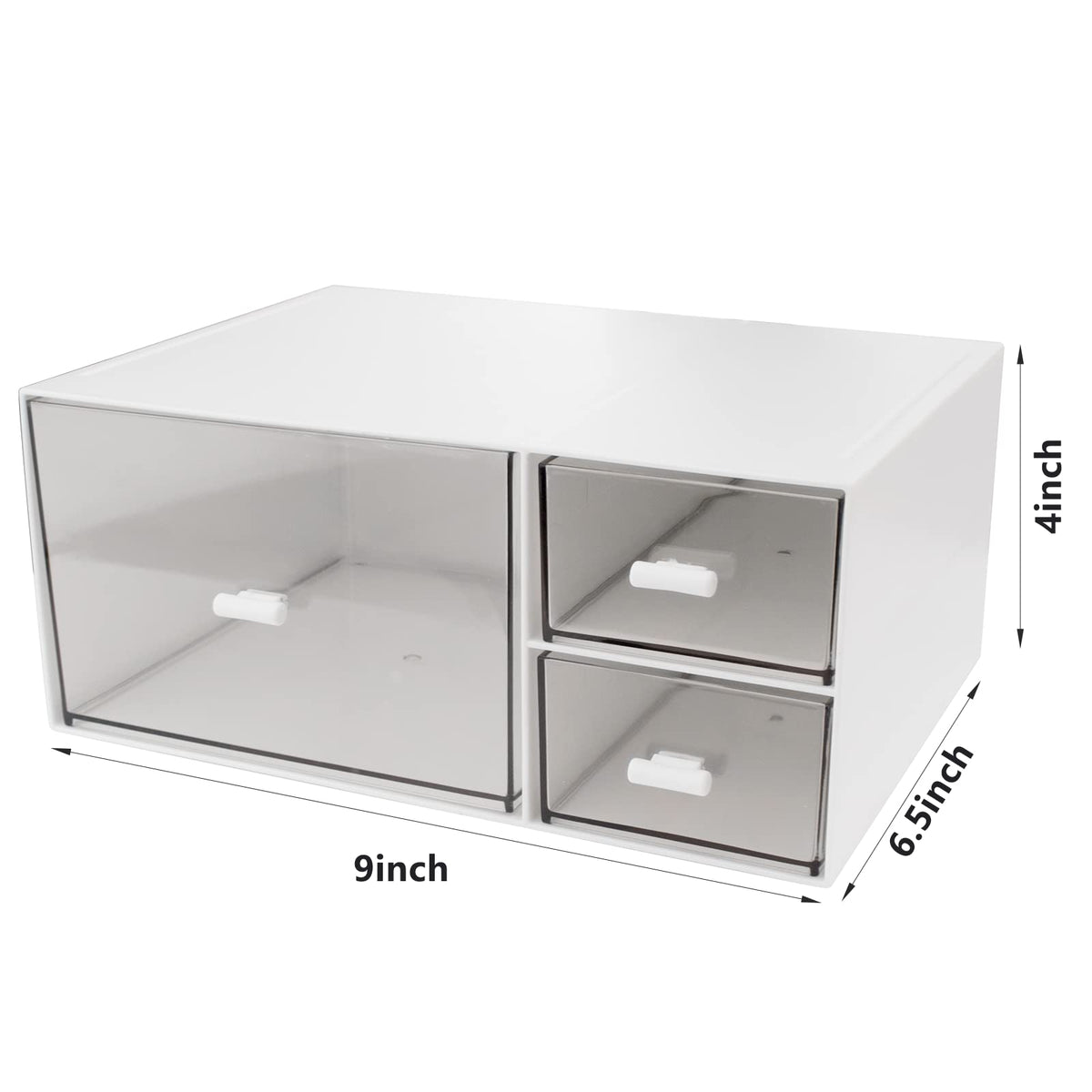 Desk Organizer Stackable Storage Drawers with 3 Compartments Stackable Drawers Great for Desk