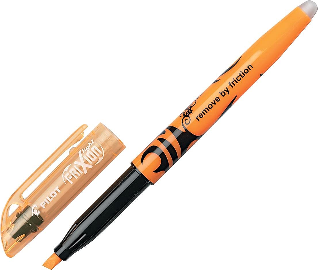 PILOT FriXion Light Erasable, Pack of 12, Orange Solid Highlighters