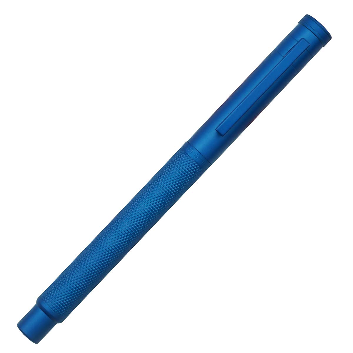 Hongdian Blue Forest Metal Fountain Pen, Beautiful Tree Texture Bent Nib Writing Office Pen
