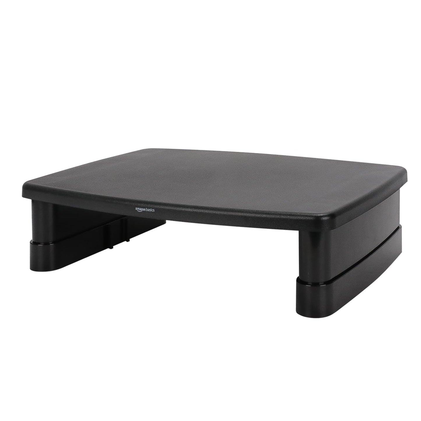 Amazon Basics Height Adjustable Monitor Stand Riser with Storage Organizer, 3-Level Stackable