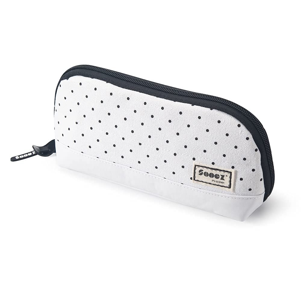 Sooez Wide-Opening Pencil Pen Case, Lightweight & Spacious Pencil Pouch Zipper Stationery Bag