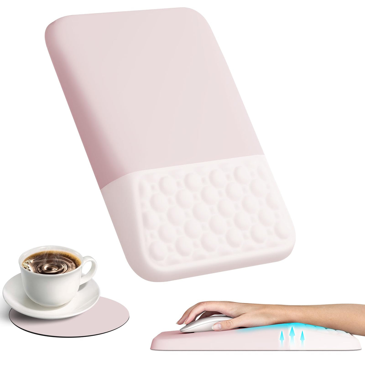 Ospelelf Mouse Pad with Wrist Rest Ergonomic Comfortable Pain Relief Mousepad Wrist Support for