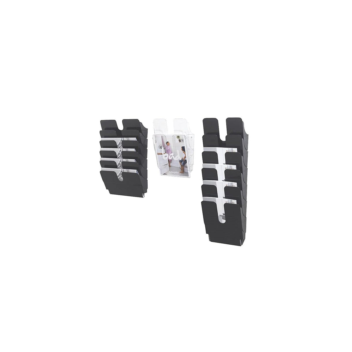 Durable FLEXIPLUS 2 A4 Portrait Literature Holder | Transparent | Wall-Mounted Document Holder |