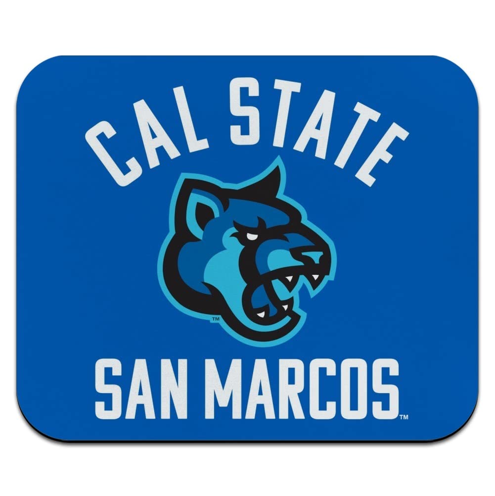 California State University San Marcos Cougars Logo Low Profile Thin Mouse