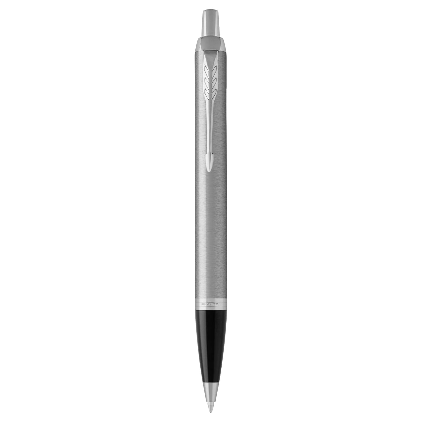 PARKER IM Ballpoint Pen | Stainless Steel with Chrome Trim | Medium Point with Blue Ink Refill |