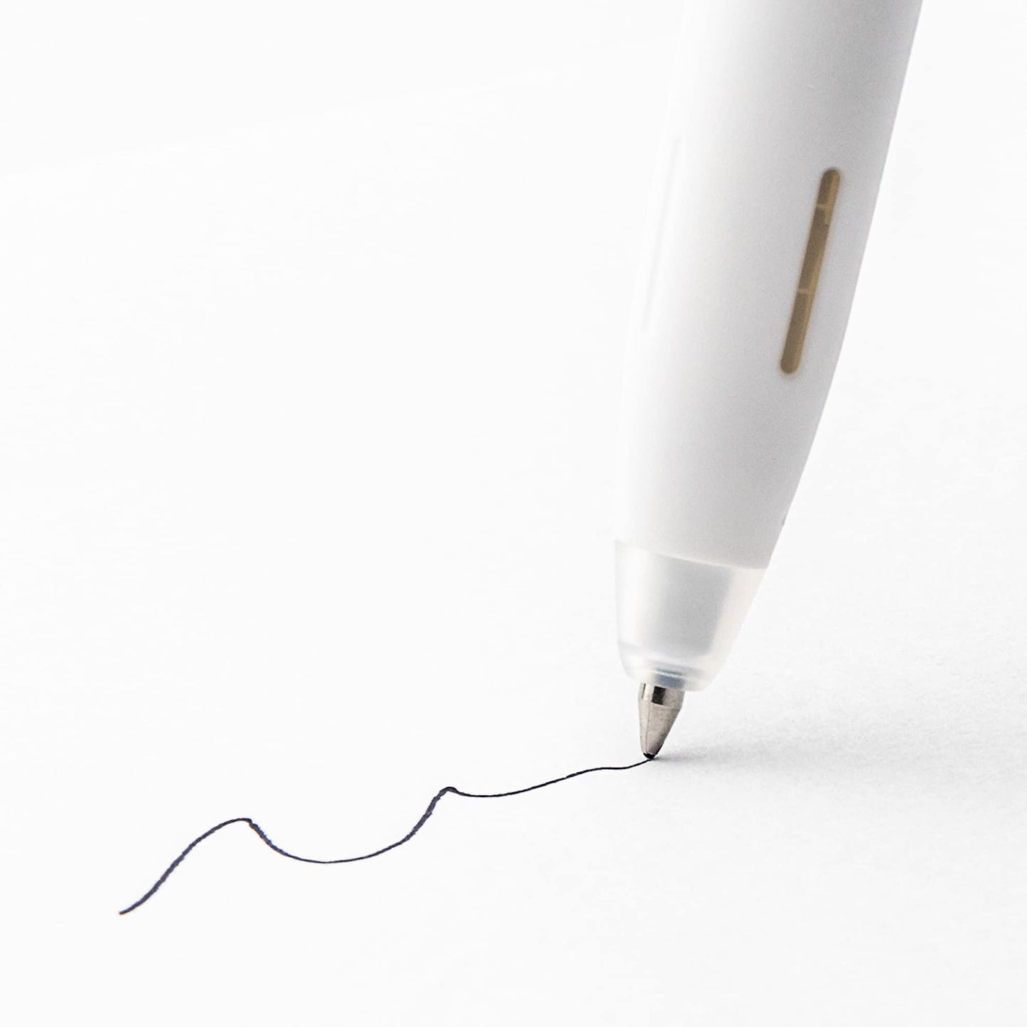 Zebra Pen bLen White Retractable Gel Pen, Black Ink, 0.7mm, 12-Pack