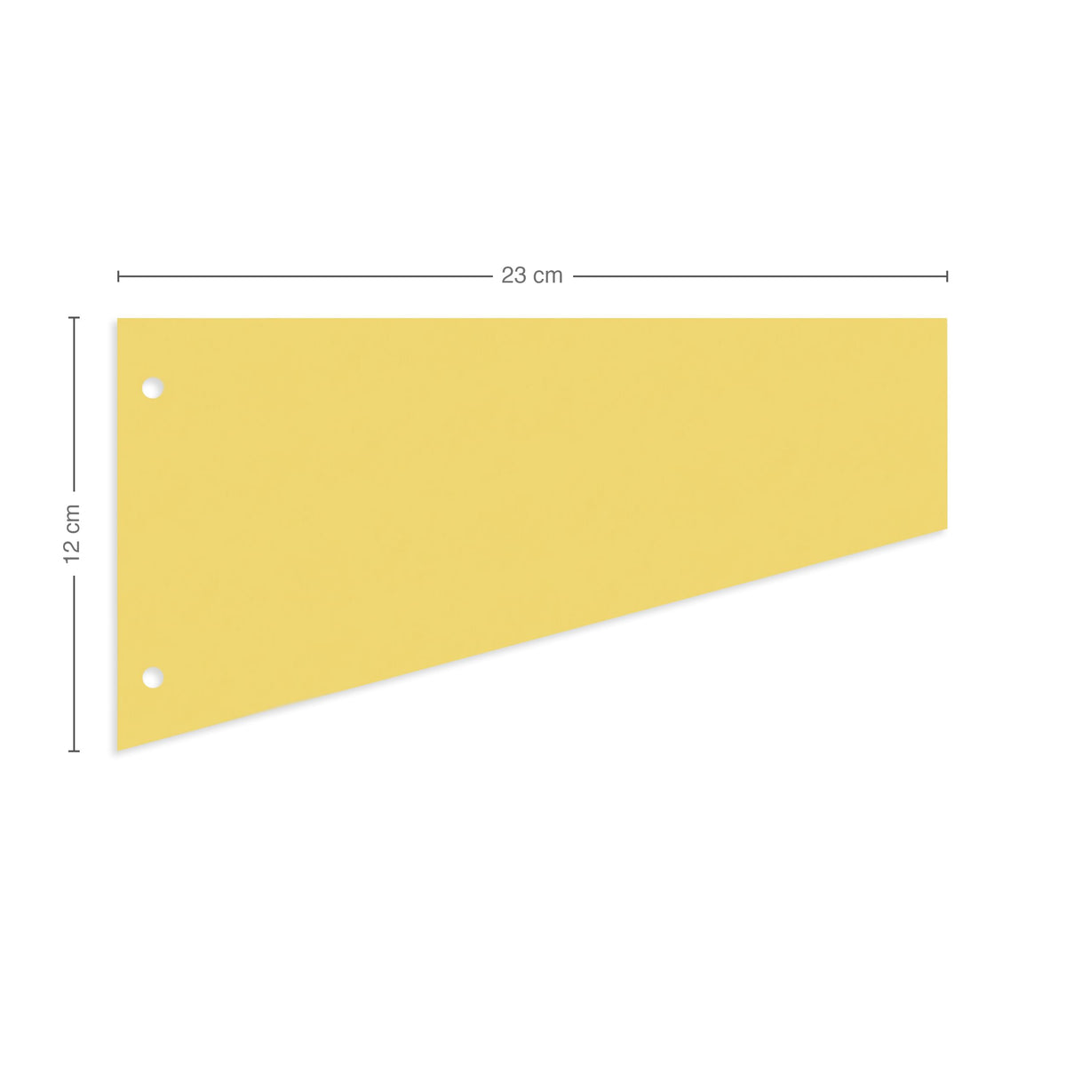 Herlitz 100 Yellow Trapezoidal Dividers 120mm x 230mm
