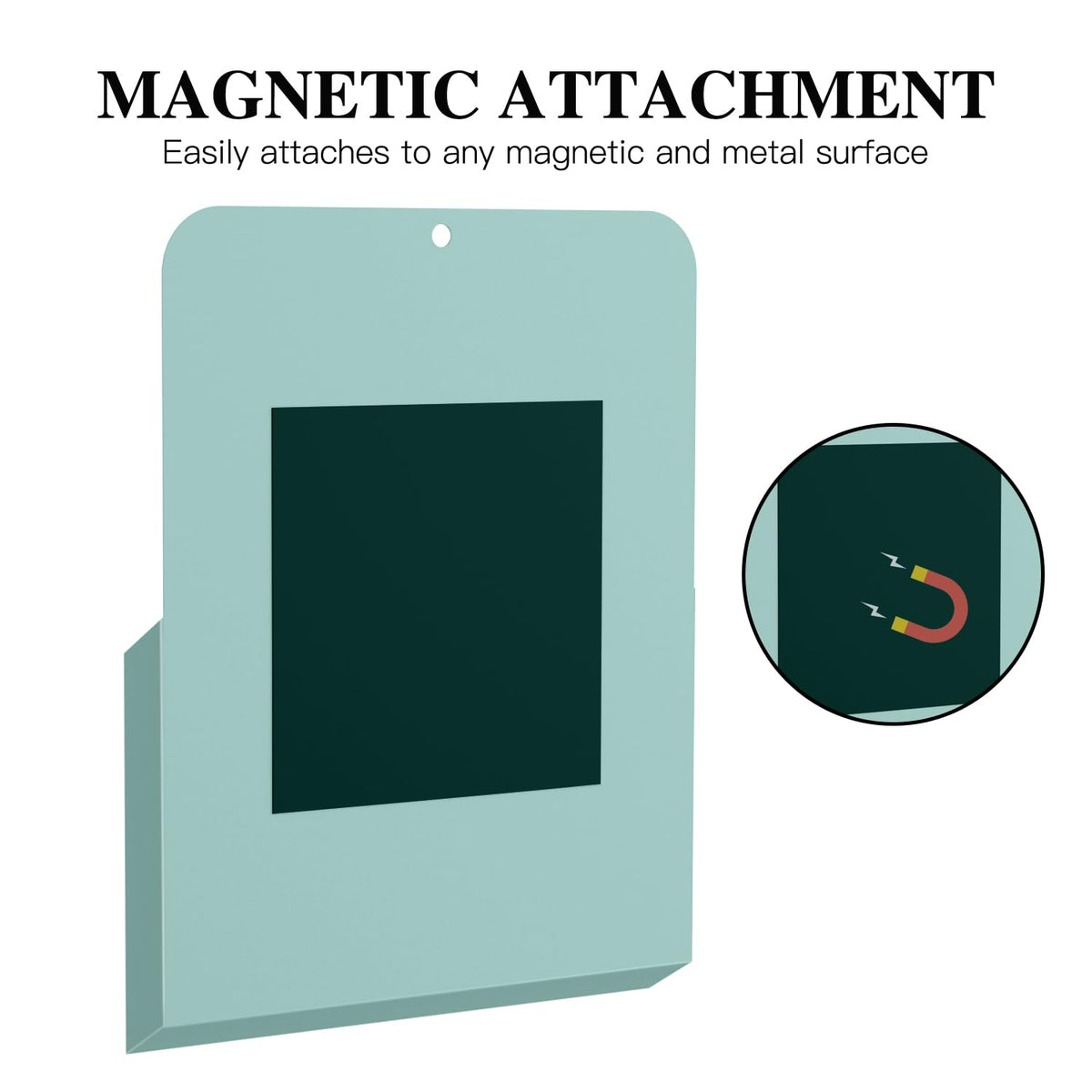MoKo Magnetic File Holder, A4 Magnetic Pen Holder, 2-Pack, Green