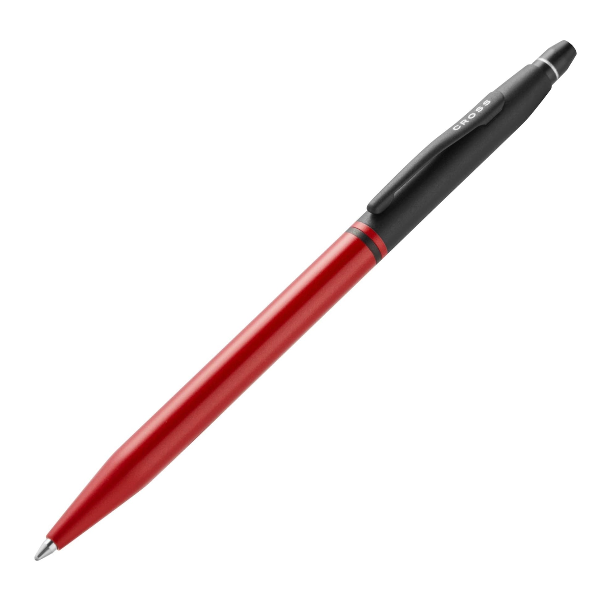 Cross Click Tuxedo Satin Metallic Red Ballpoint Pen, Black Ink