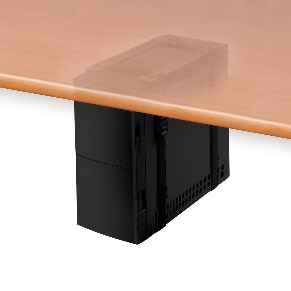 Newstar CPU-D025BLACK Under Desk PC Mount (Suitable PC Dimensions - Height: 3-60 cm/Width: 8-70 cm)