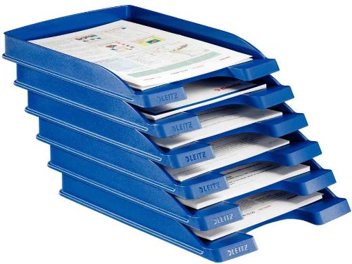 Leitz A4 Letter Tray, Slim, Grey, Plus Range, 52370085