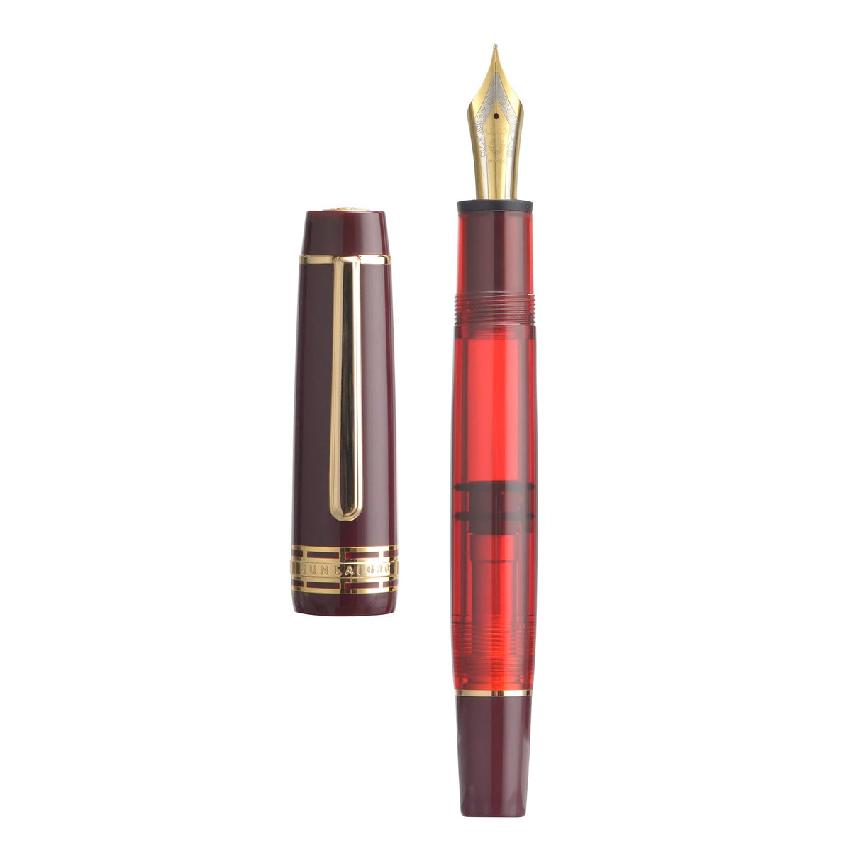 Wikult Yongsheng Junlai 630 Acrylic Fountain Pen, Size 8 Medium Nib with Piston Filling System