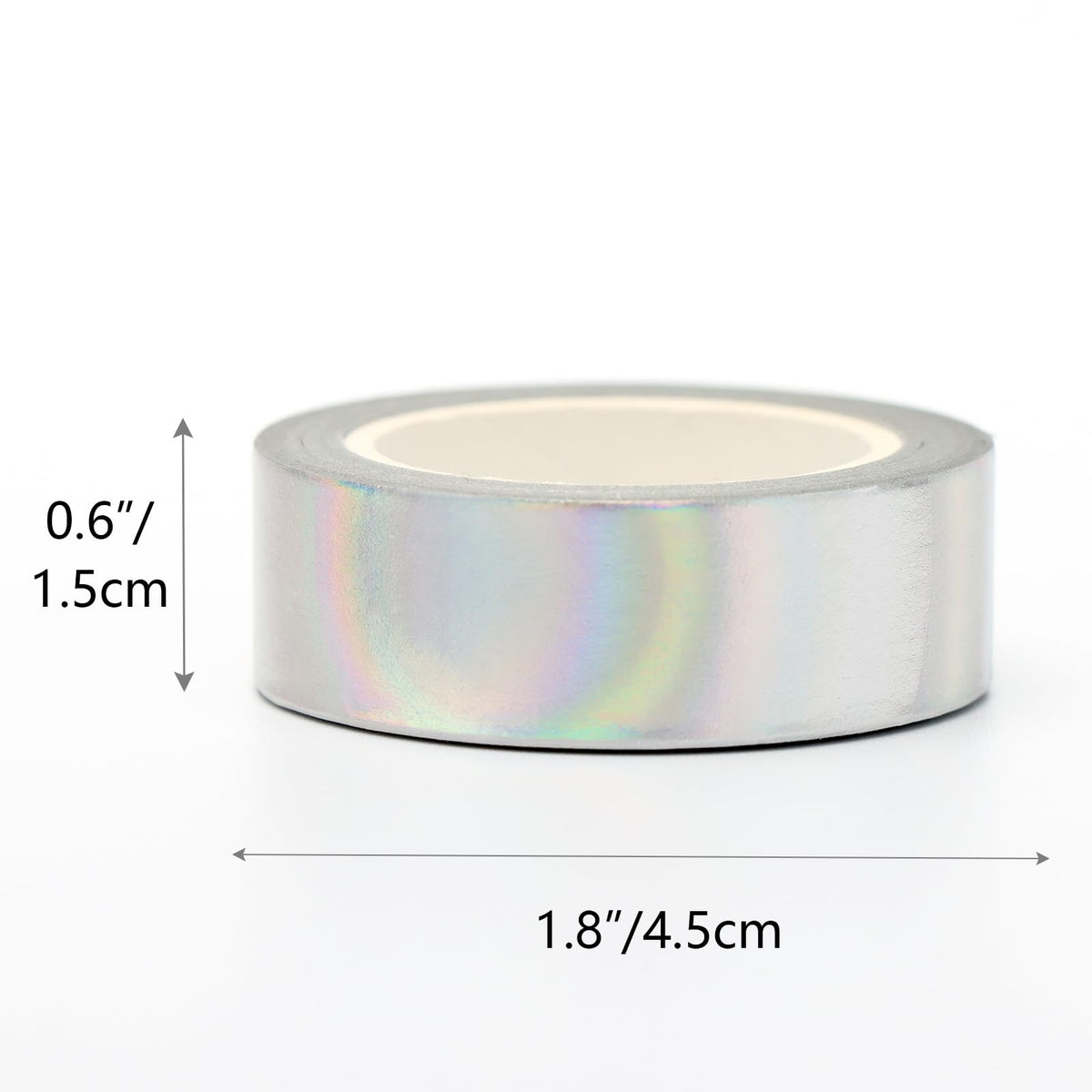 3 Holographic Silver Foil Washi Tape Metallic Masking Craft Tapes