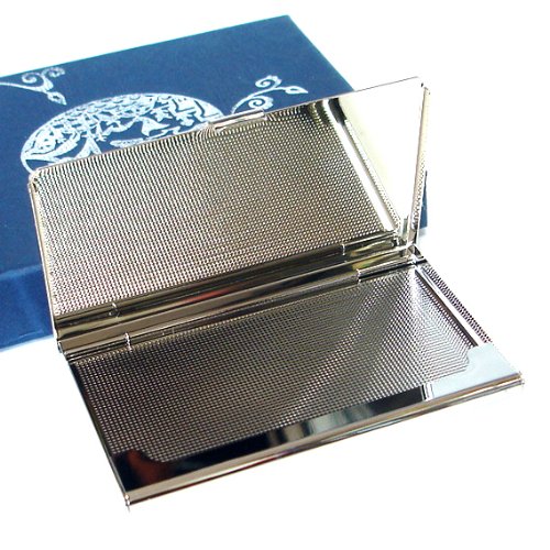 Antique Alive Mother of Pearl Design RFID Blocking Protection Business Card Case, Credit Card