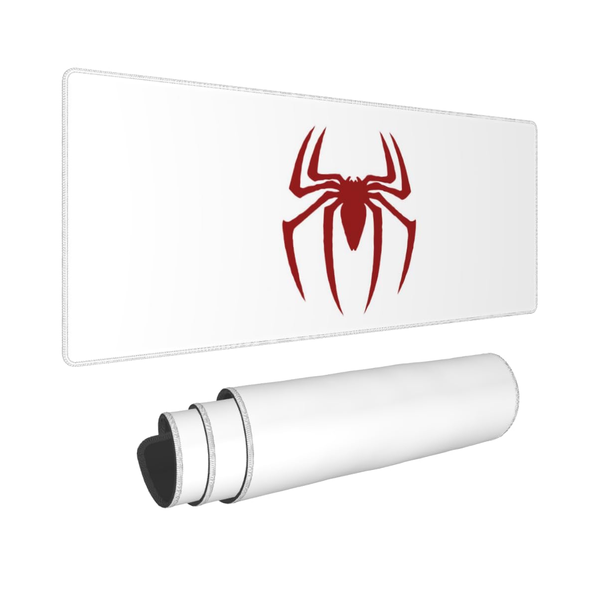 Keebik Gaming Mouse Pad, Red Spider Mouse Pad 11.8x23.6 Inch Small Computer Mouse Mat Keyboard Desk