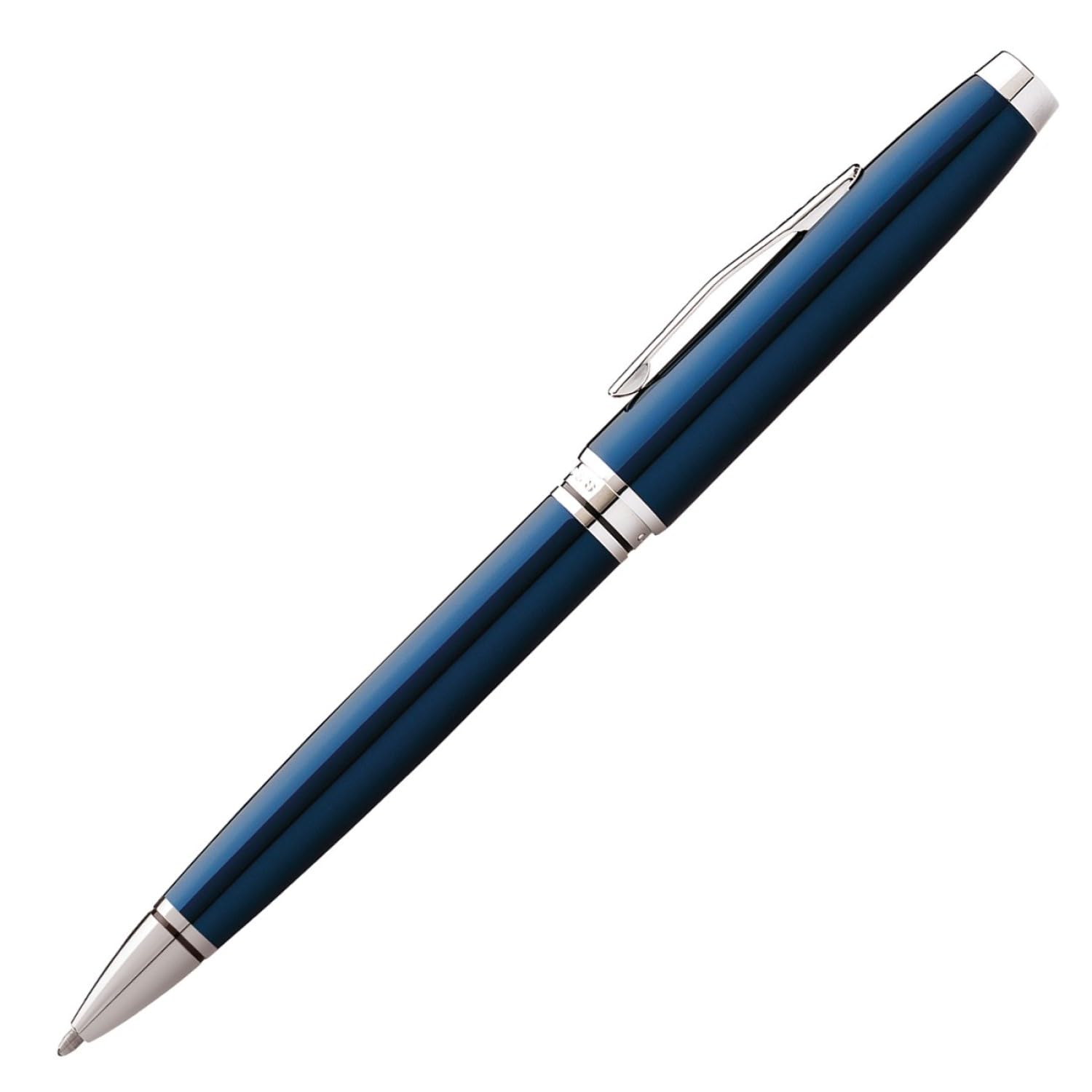 Cross AT0662-9 Coventry Ballpoint Pen, Oil Based, Blue Lacquer, Genuine Imported