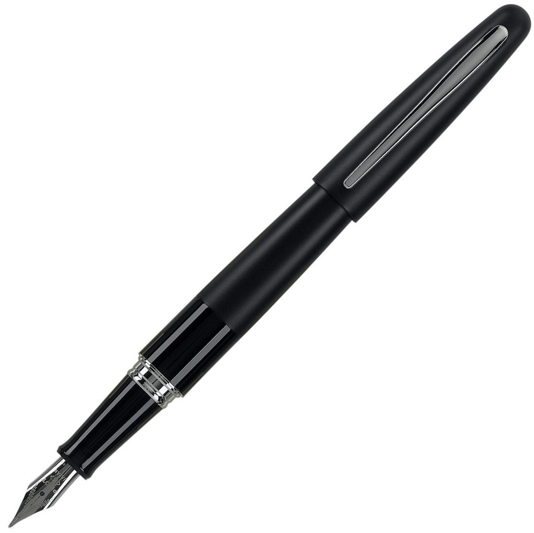 Pilot Metropolitan Collection Fountain Pen, Black Barrel, Classic Design, Medium Nib, Black Ink