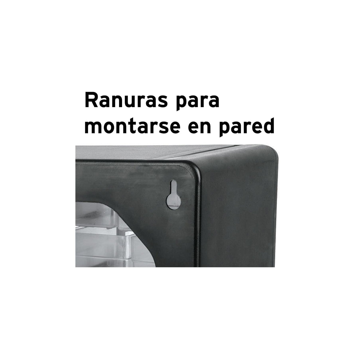 Truper Organizer 20cm x 20cm x 20cm, 64 Compartments, Black, Modern, Home Office/Office, Art &