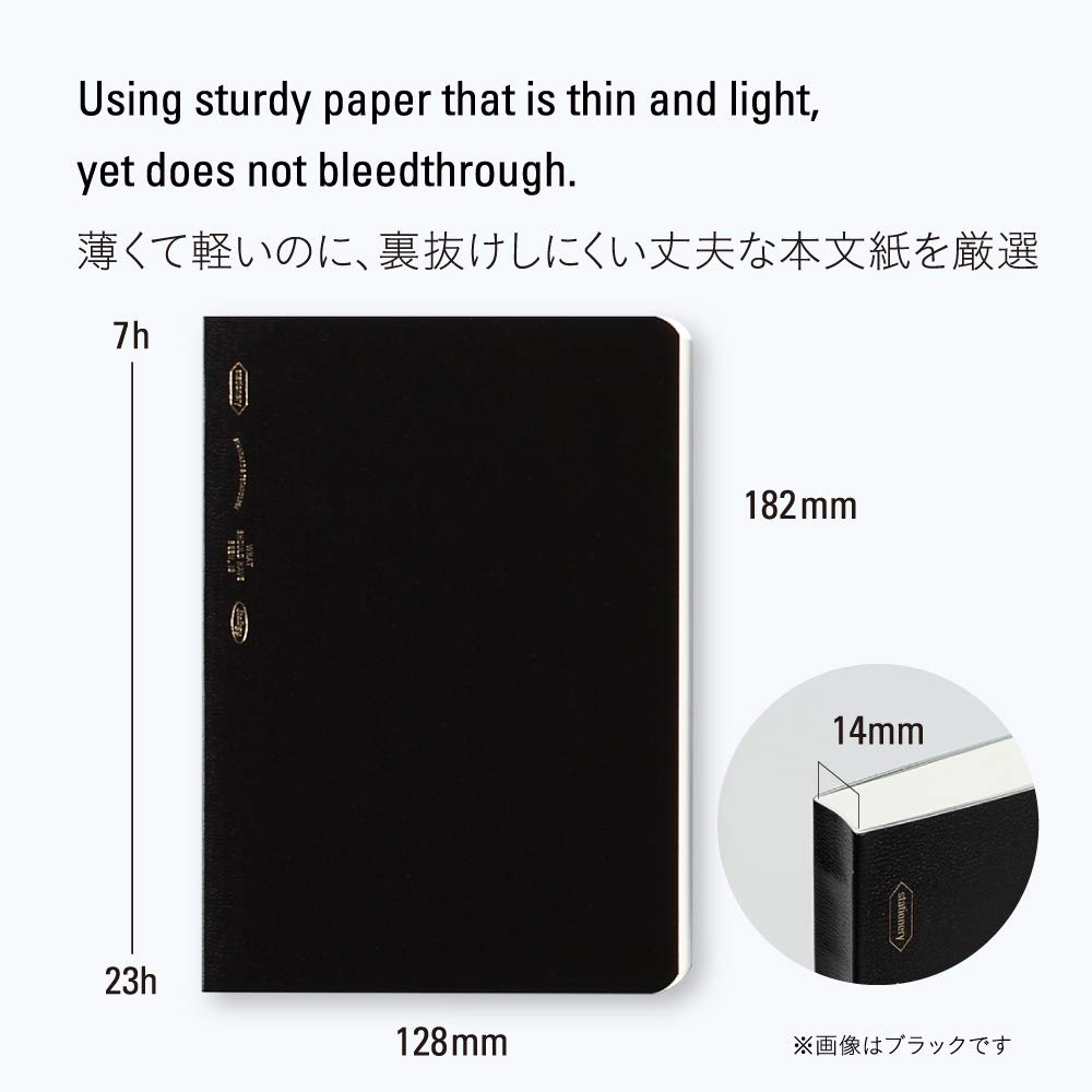 Nitoms S4122 STALOGY Notebook, B6, Squared, 365 Days Notebook, Yellow