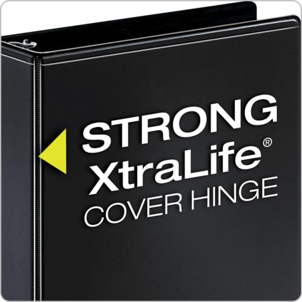 Cardinal 1.5 Inch 3 Ring Binder,Binder for School and Office, Durable D Ring, Assorted Colors