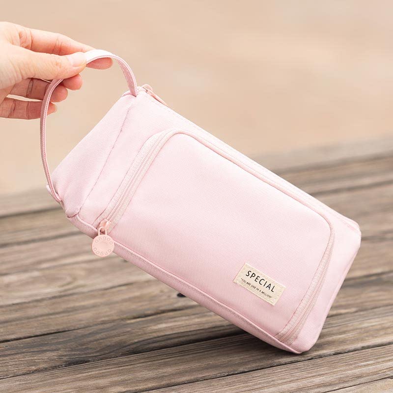 ANGOOBABY Pencil Case Handheld Pencil Pouch Multi-slot Pen Bag Stationery Storage for Teen Student