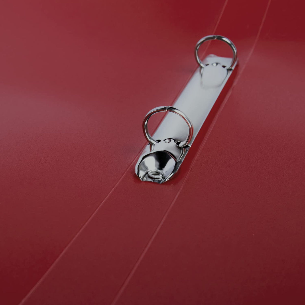 Idena 10433 Ring Binder in DIN A4 Format, with 2-Ring Mechanism, 20 mm Spine Width, Bordeaux, 1