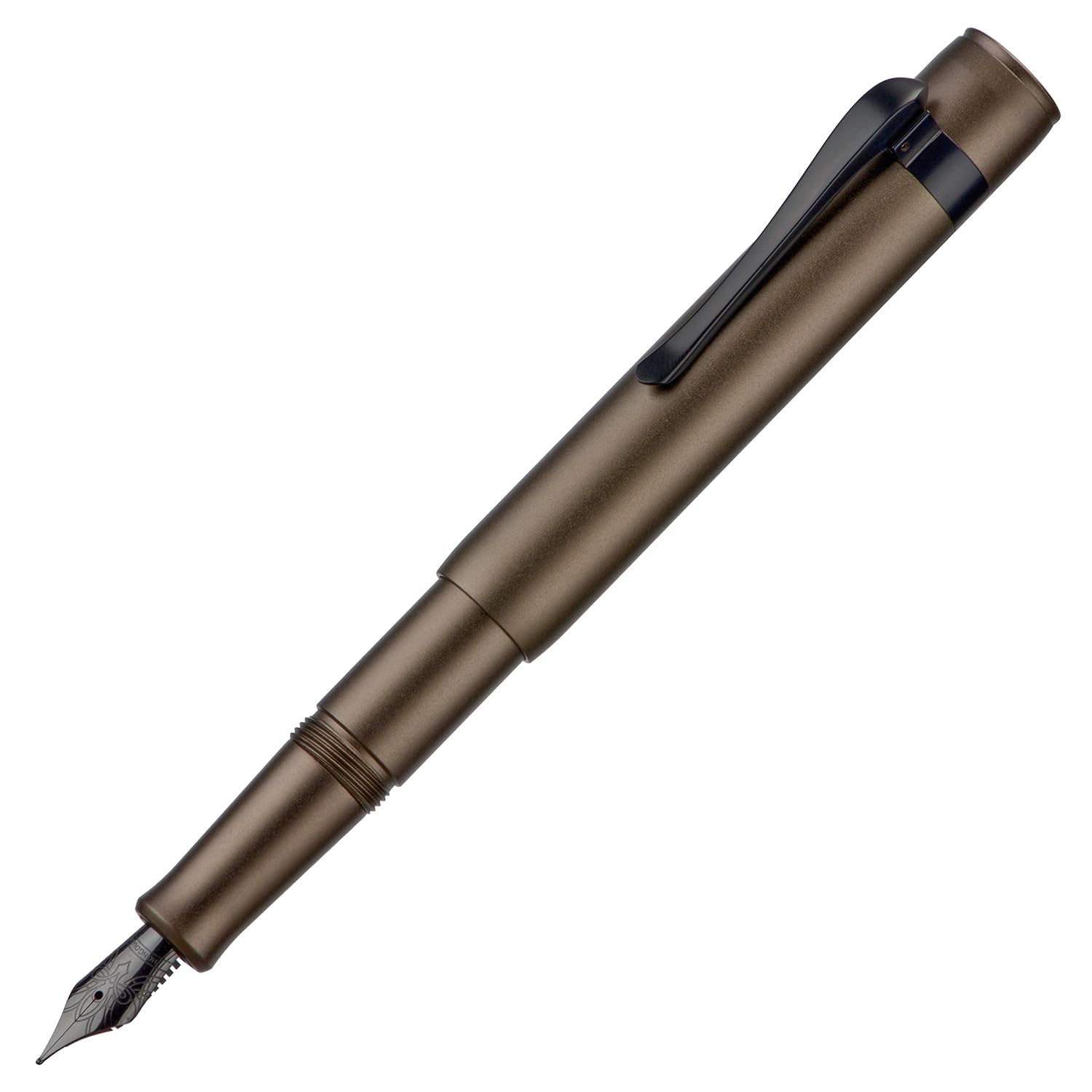 HONG DIAN M2 Black Forest Mini Fountain Pen, Fine Soft Nib & Sleek Shape Aluminium Short Pocket