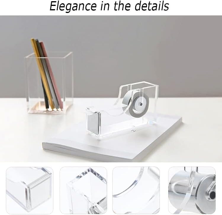 Gawsey Silver Desk Organizers and Accessories with Desk Organizer 360° Rotating Pen Holder and