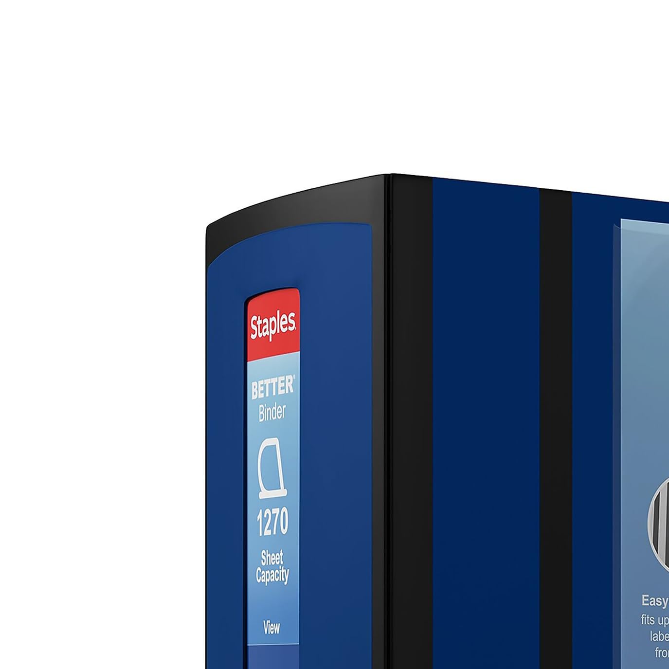 Staples Better 5-Inch D-Ring View Binder, Blue, Reinforced Spine