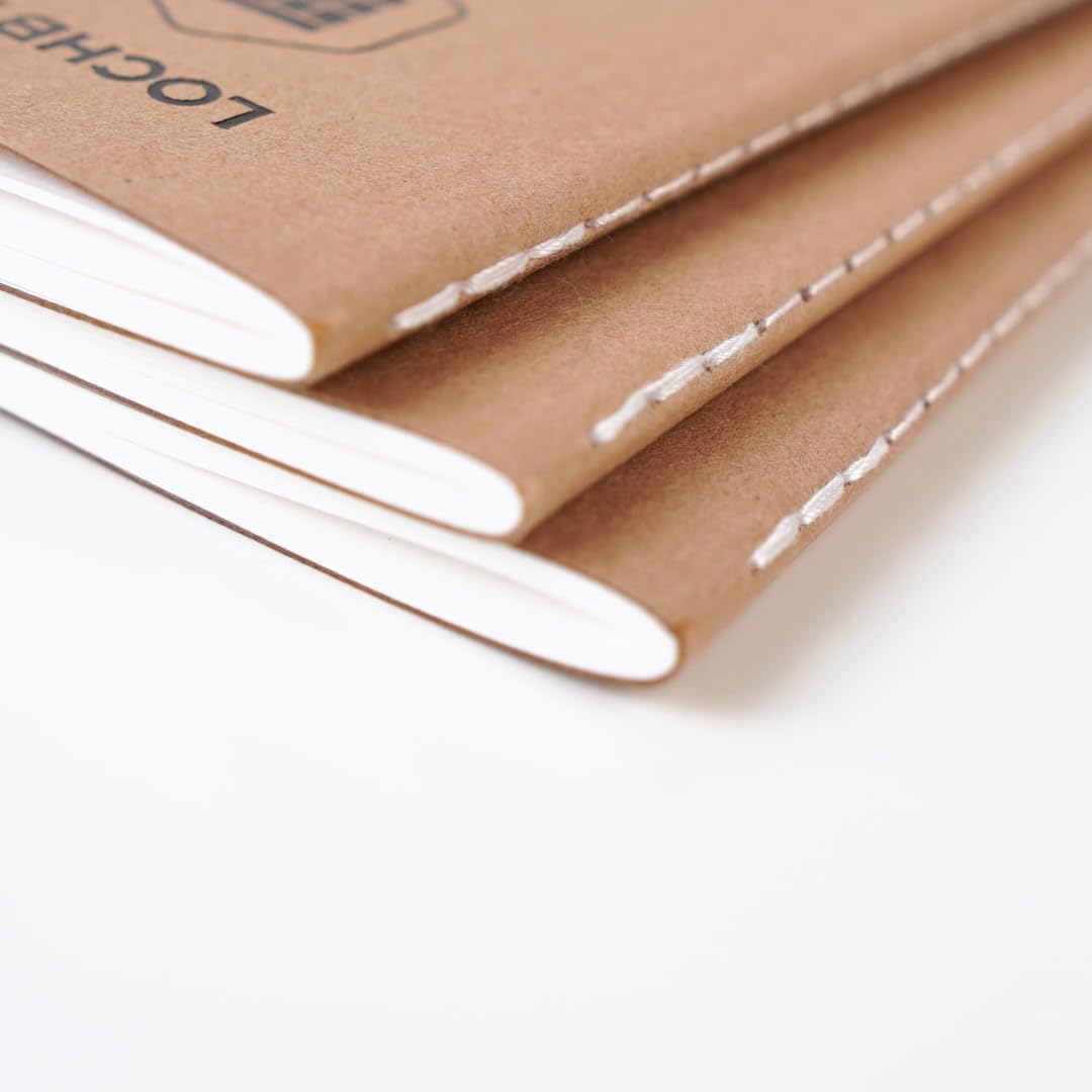 LOCHBY® Pocket Notebook (3.5" × 5.5") | 68gsm Tomoe River Paper, Fountain Pen Friendly | Kraft