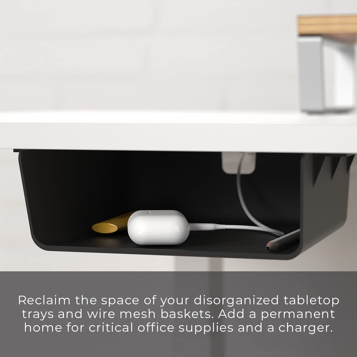 HumanCentric Under Desk Storage Shelf, Drawer Organizer For office & more