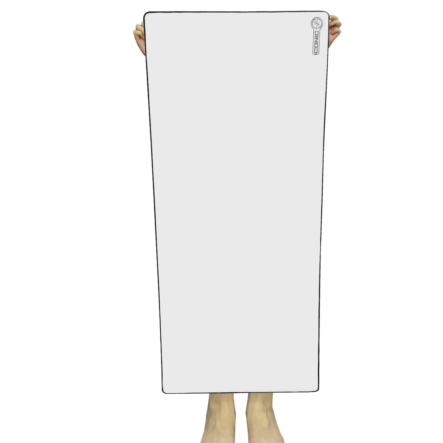 ICONIC - PRO PC GEAR 4XL Oversized & Ultimate Gaming Desk Mat 54"x23"(White) - Giant & Thicker 4mm