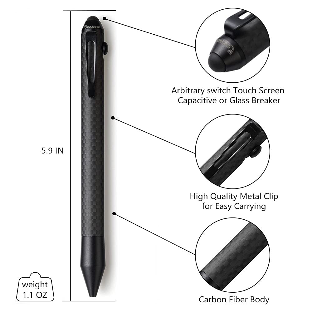 Cool Hand 5.9'' Bazooka Style Bolt Action Pen with Stylus for Touchscreen