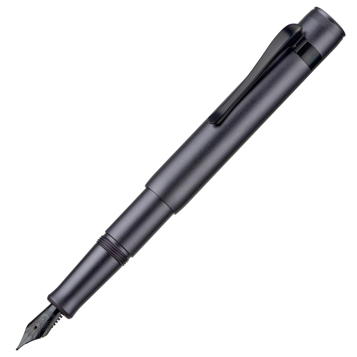 HONG DIAN M2 Black Forest Mini Fountain Pen, Fine Soft Nib & Sleek Shape Aluminium Short Pocket