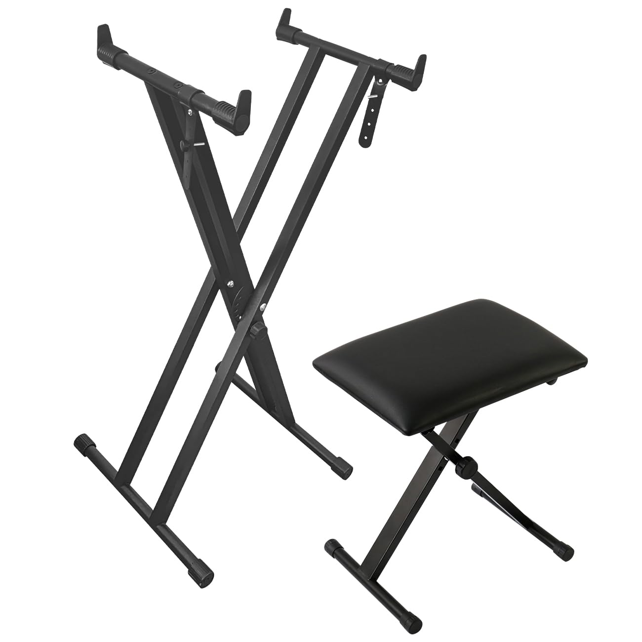 Ｌｏｎｇｅｙｅ Longeye Extra Stability Piano Stand and Bench for 88-Key & 61-Key Piano Keyboard