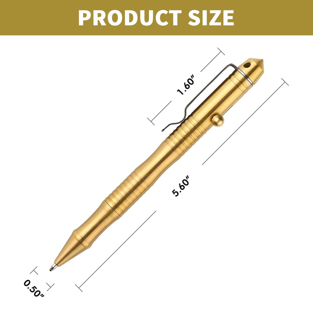 SMOOTHERPRO Solid Brass Bolt Action Pen，Compatible with Parker，Retro Black