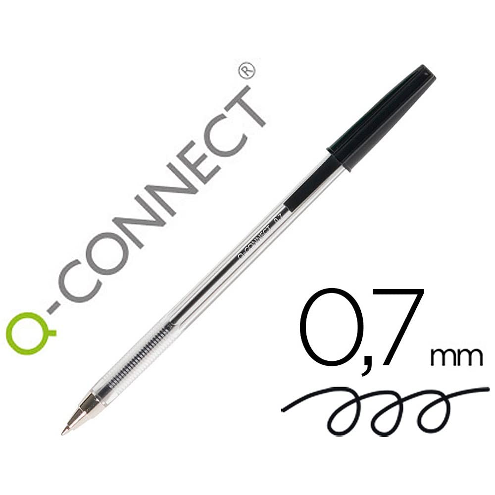 Q-Connect Ballpoint Pen Medium Black (Pack of 50) KF26040