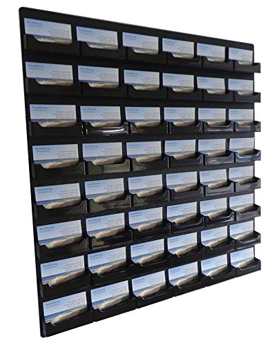 SOURCE ONE Acrylic 48 Pocket Wall Mount Business Card Holder