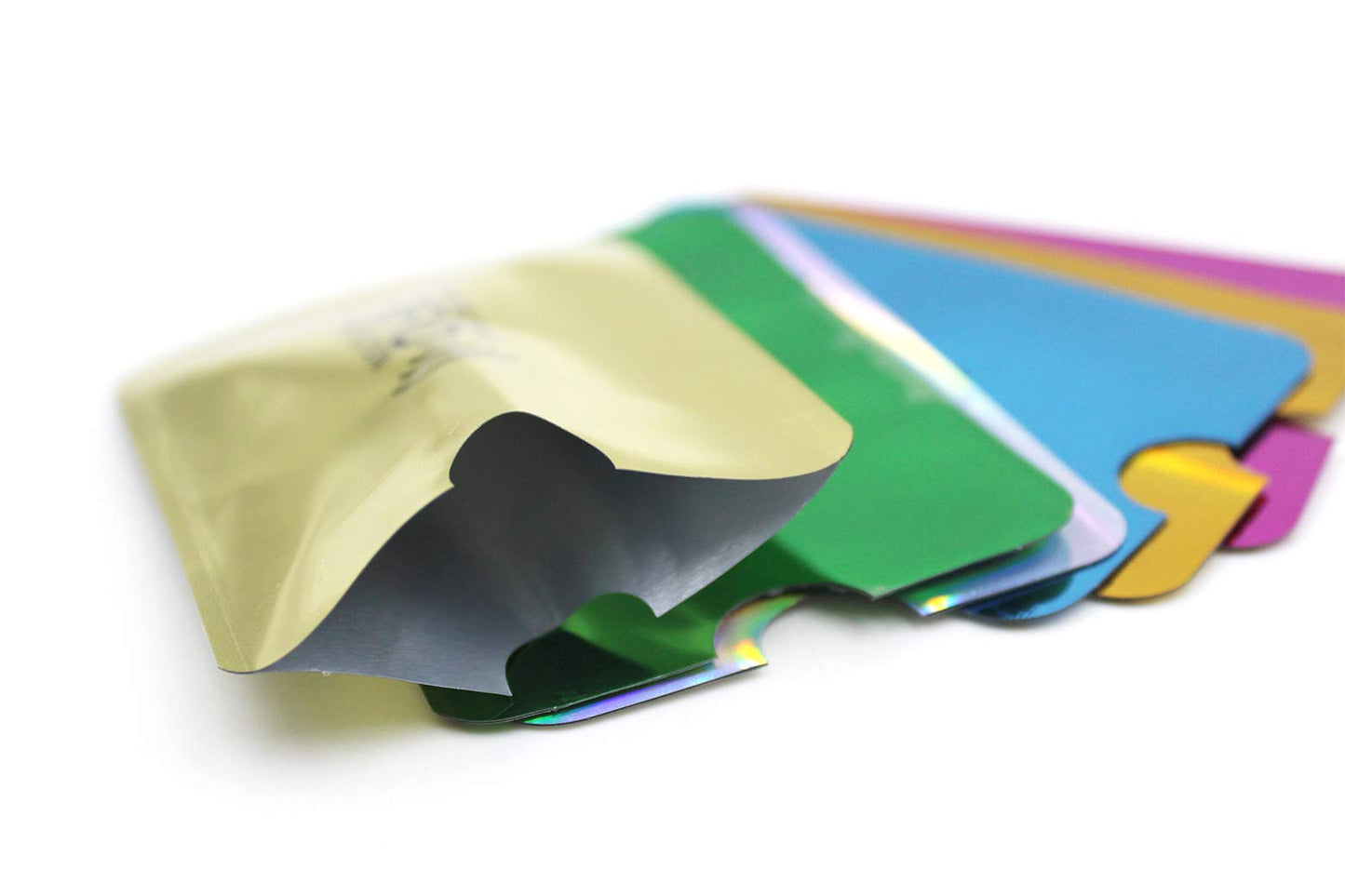 JUMISEE (60 Pack) Holographic RFID Blocking Sleeves, Card Holder Blocking Bank Anti thief Wallet