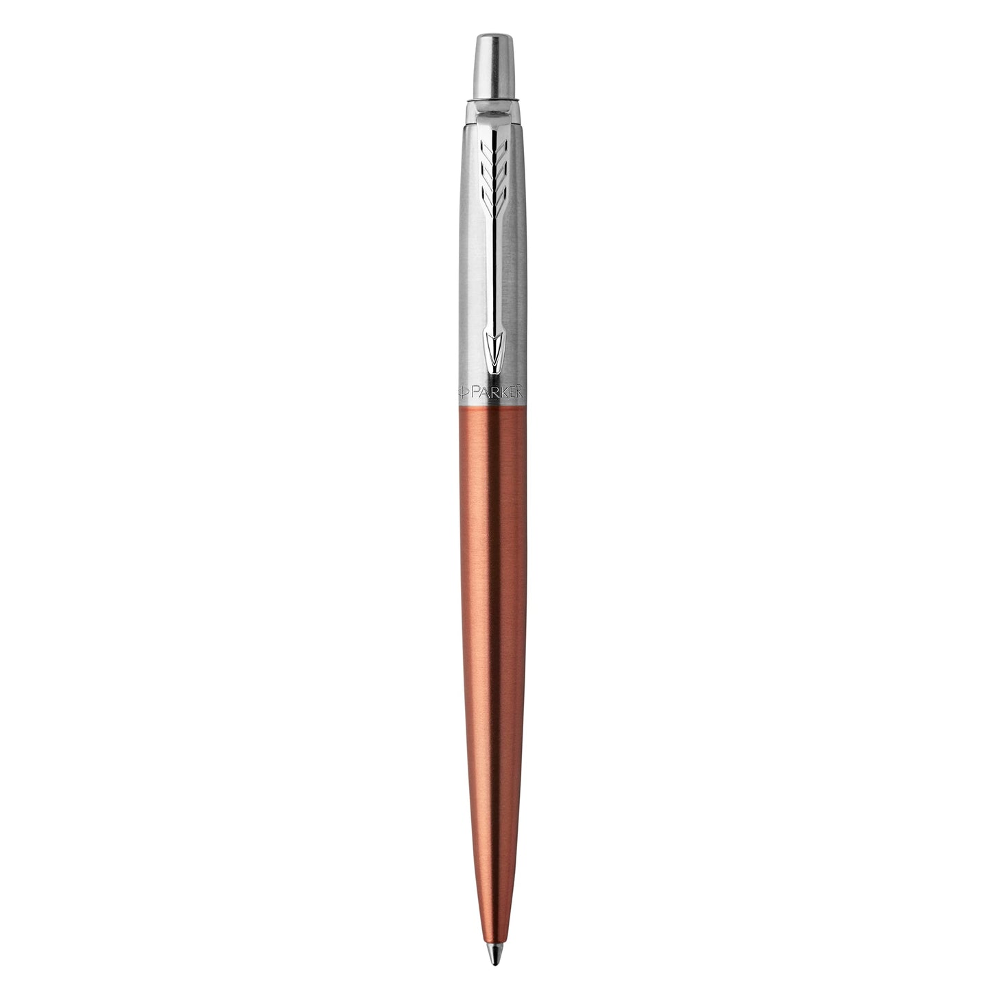 Parker 1953189 Jotter Ballpoint Pen, Chelsea Orange with Medium Point Blue Ink, Gift Box