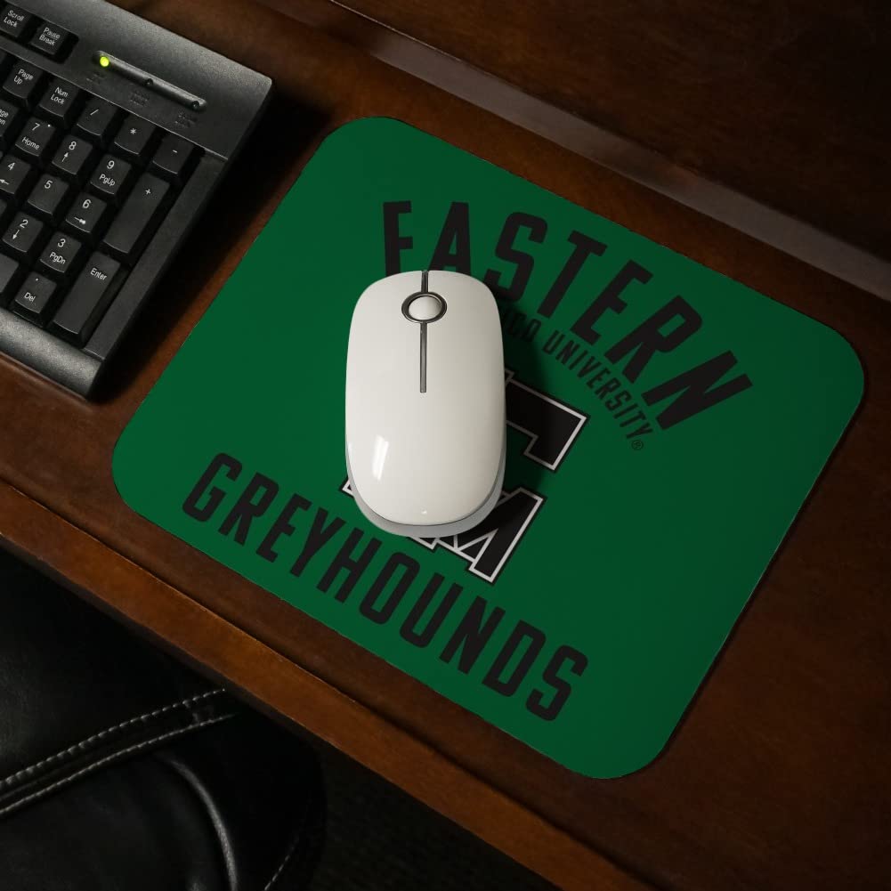 Eastern New Mexico University Greyhounds Logo Low Profile Thin Mouse Pad