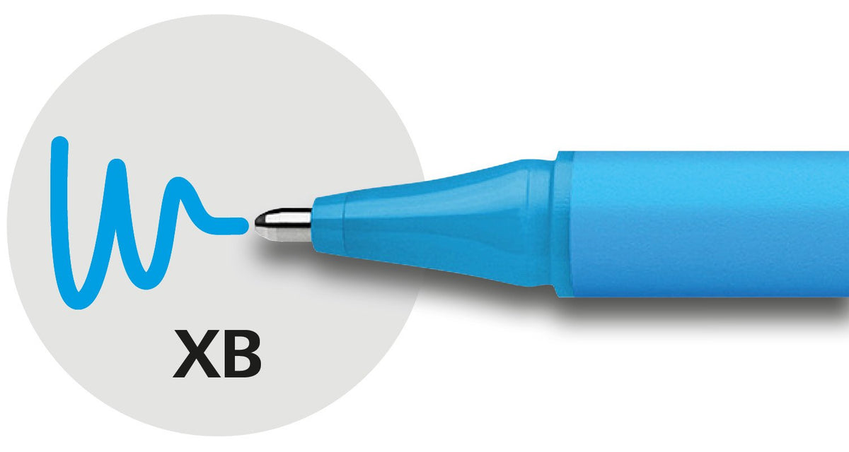 Schneider Slider Edge XB Ballpoint Pen, Box of 10, Light Blue (152210)