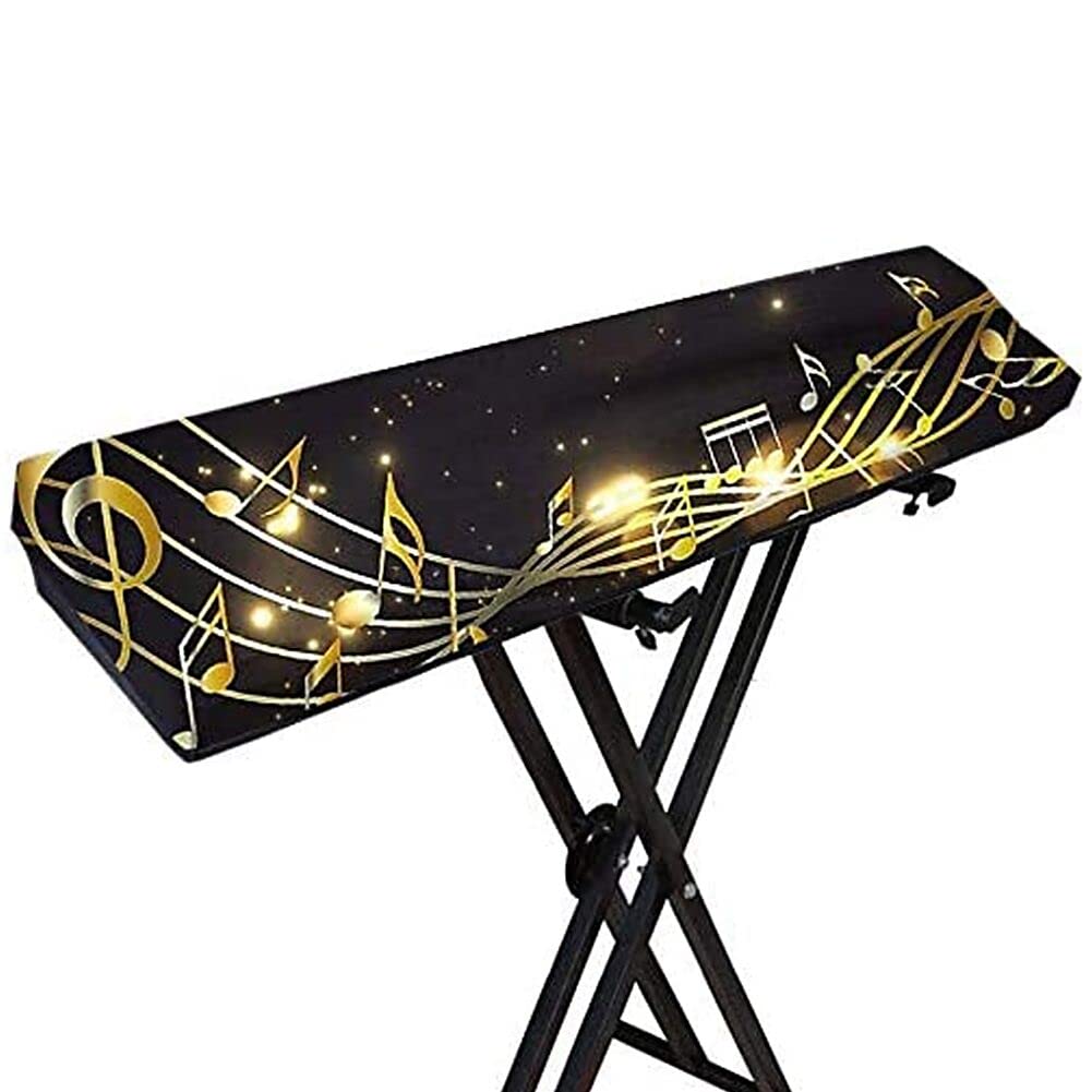Stretchable Piano Keyboard Dust Cover for 61/88 Keys - Electronic Music Dirt-Proof Cover With