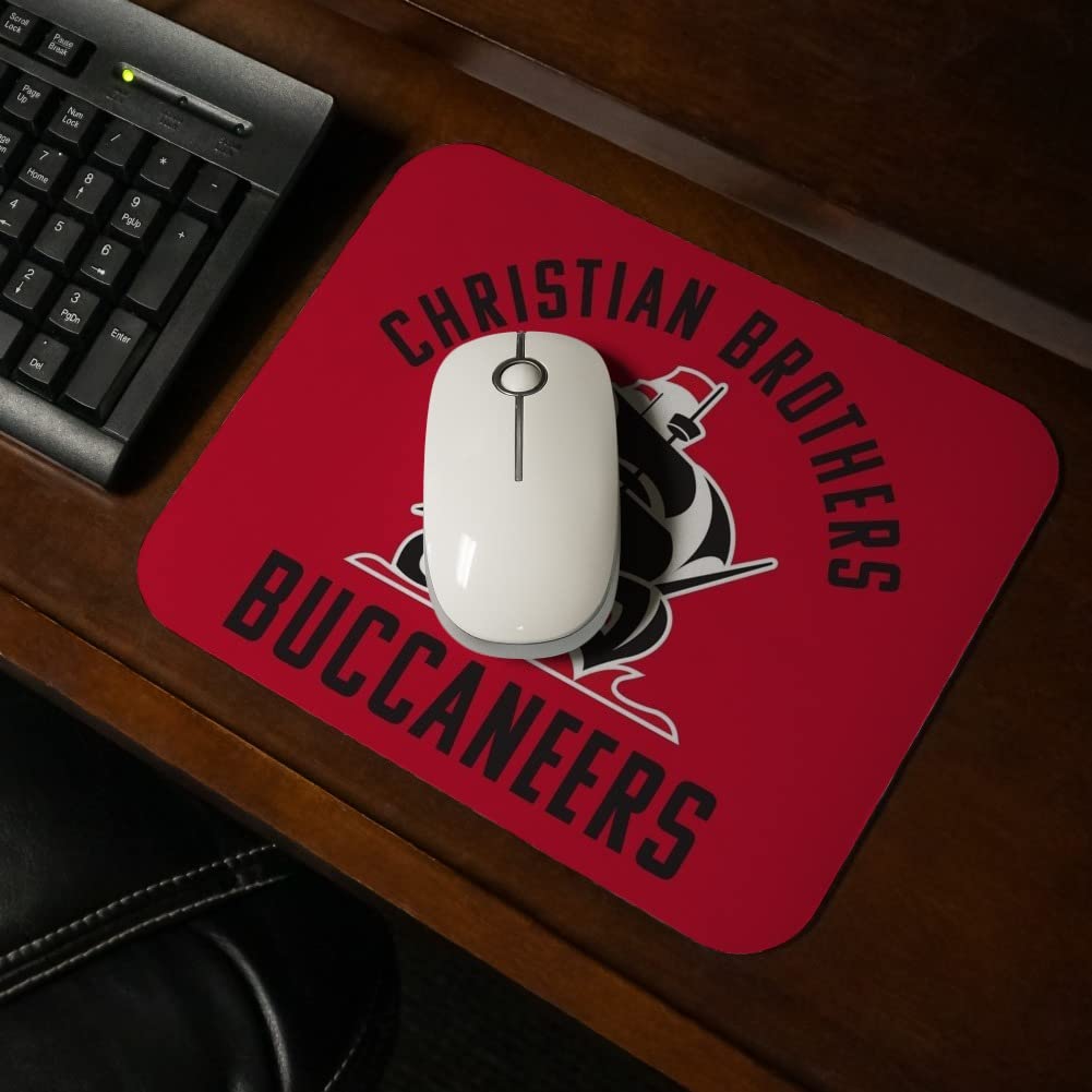 Christian Brothers University Buccaneers Logo Low Profile Thin Mouse Pad