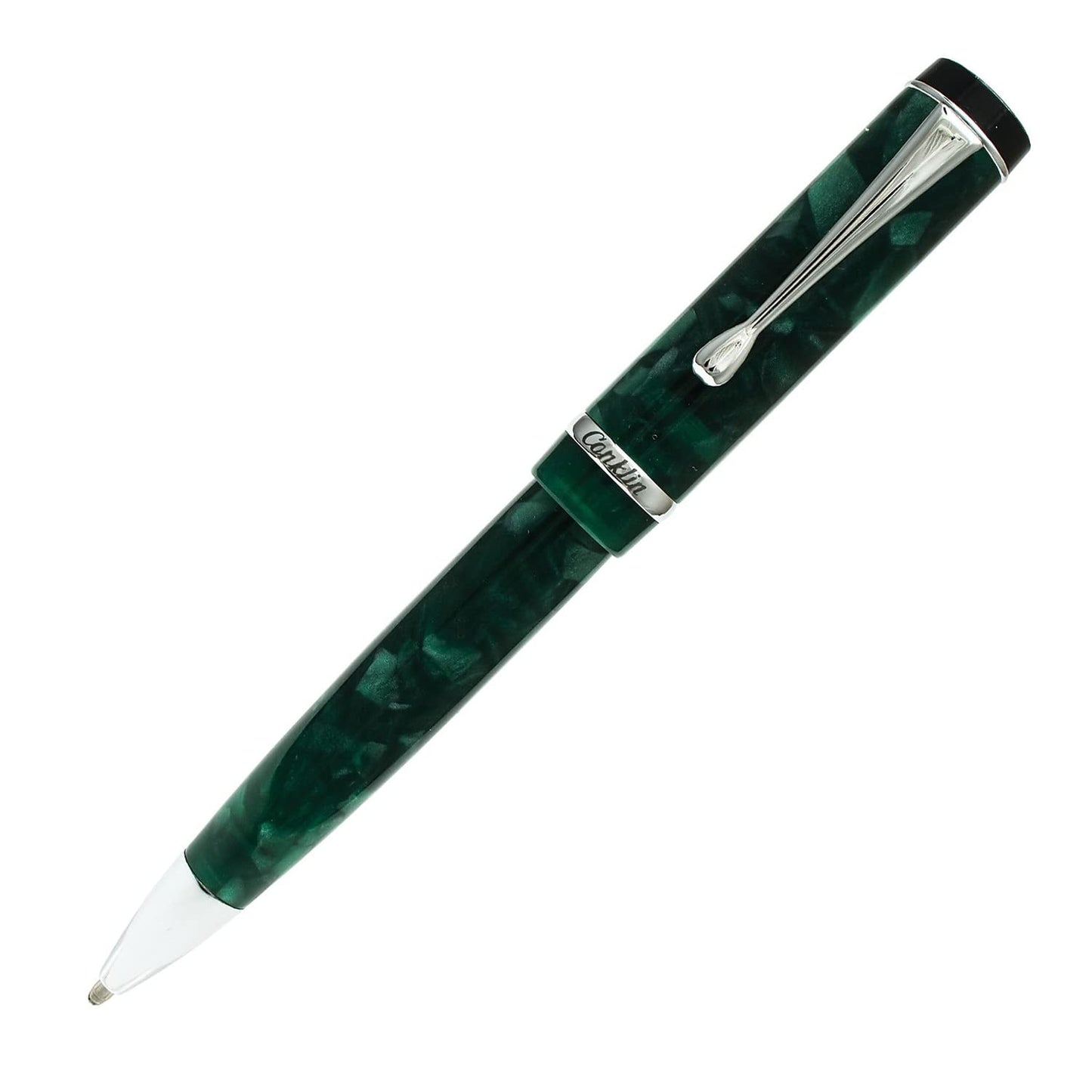 Conklin Duragraph Ballpoint Pen in Forest Green – Classic Writing Pen with Rich Green Finish, Gift