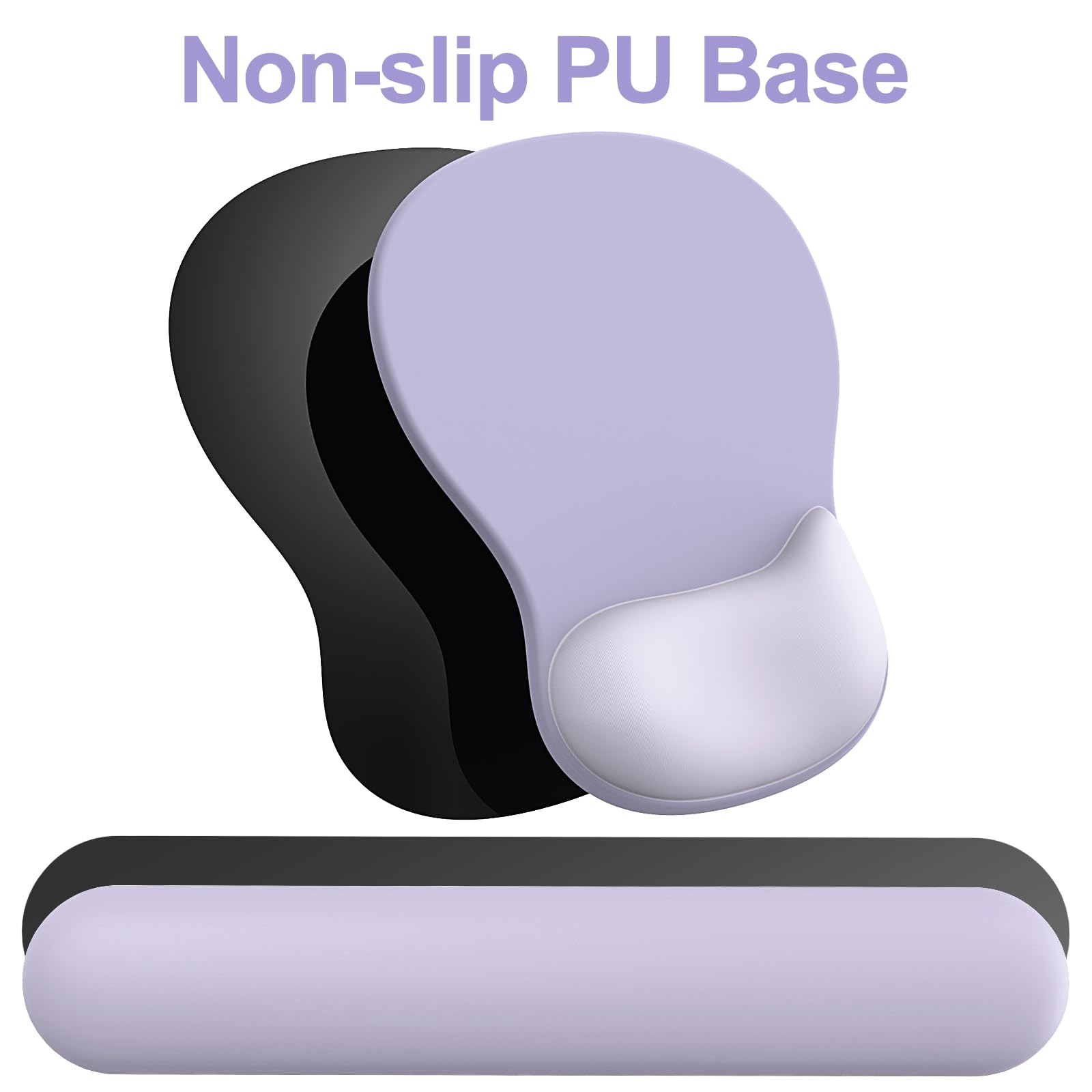 Ergonomic Mouse Pad with Wrist Rest and Keyboard Wrist Rest, Gel Mousepad