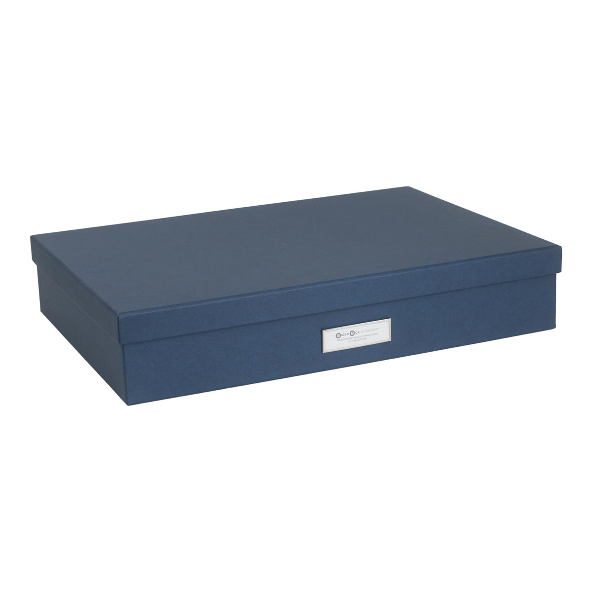 Bigso Sverker Canvas Fiberboard Legal and Art Storage Box | Scrapbook Storage Box for Loose Papers