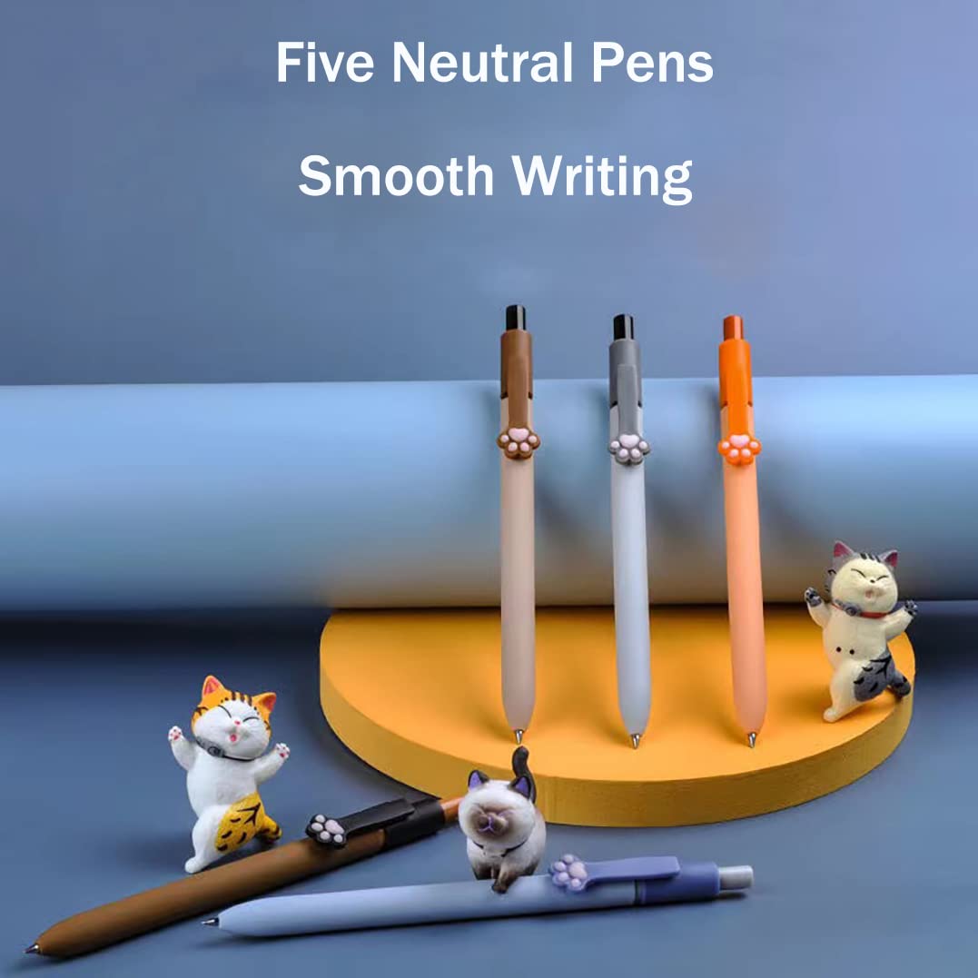 Gel Pens, 0.5mm Quick Dry Black Pens Fine Point Smooth Writing Pen, Cute Pens Ballpoint for Office
